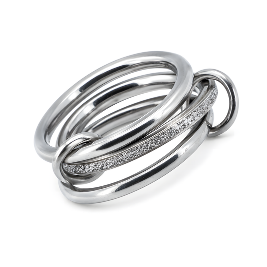 Stacking Ring Set - Silver lifestyle