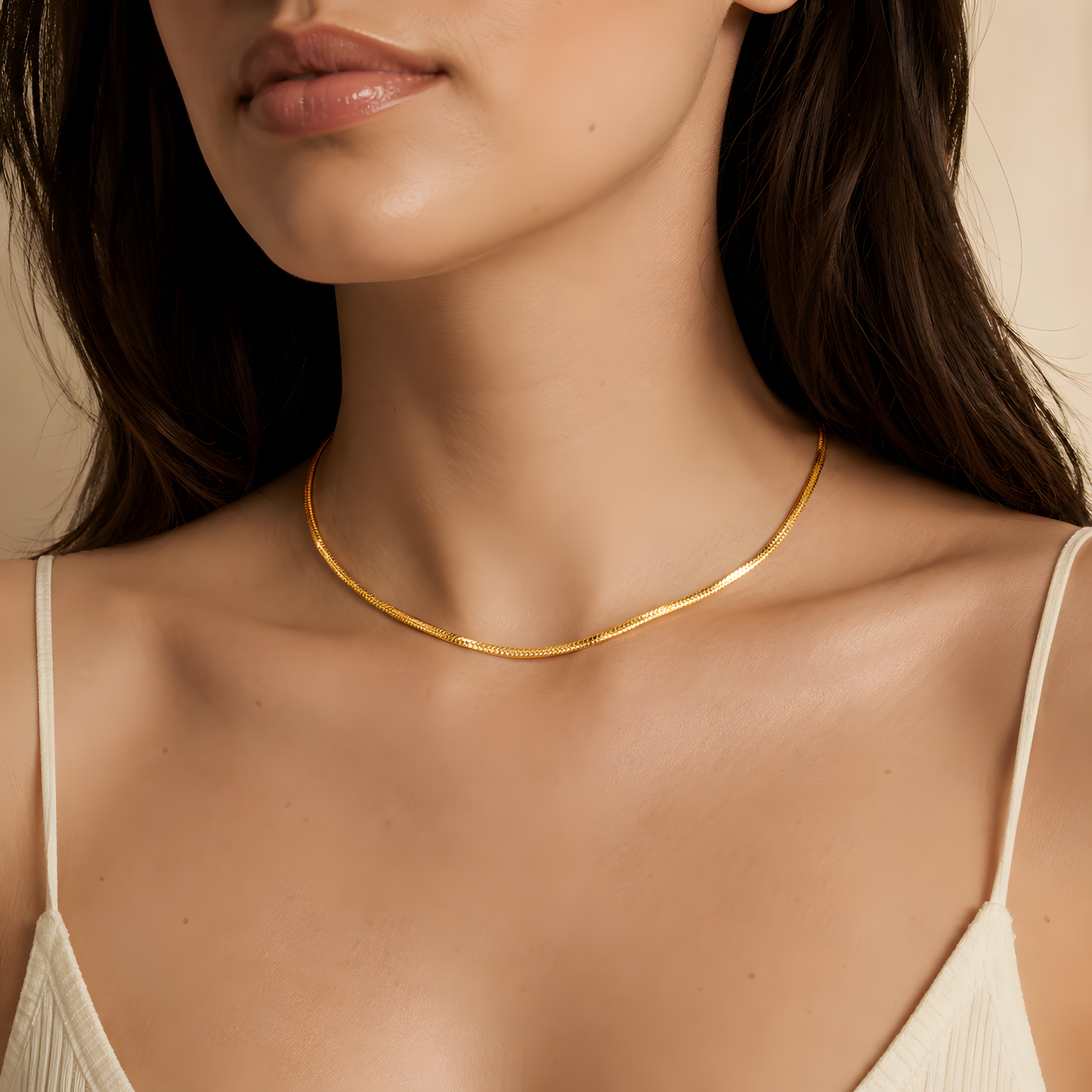 Minimalist Chain Necklace – Gold