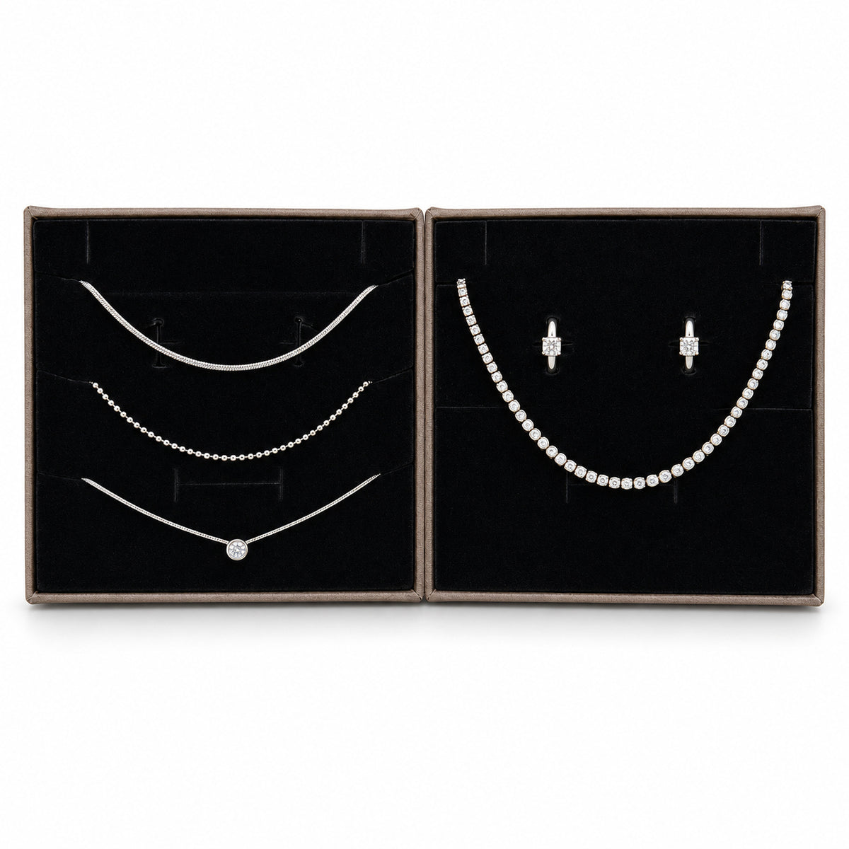 Ornalio Elegance Gift Set – Silver in two presentation boxes.
