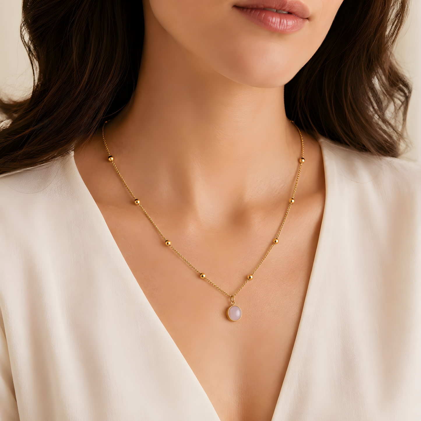 Bar Pendant Necklace – Gold